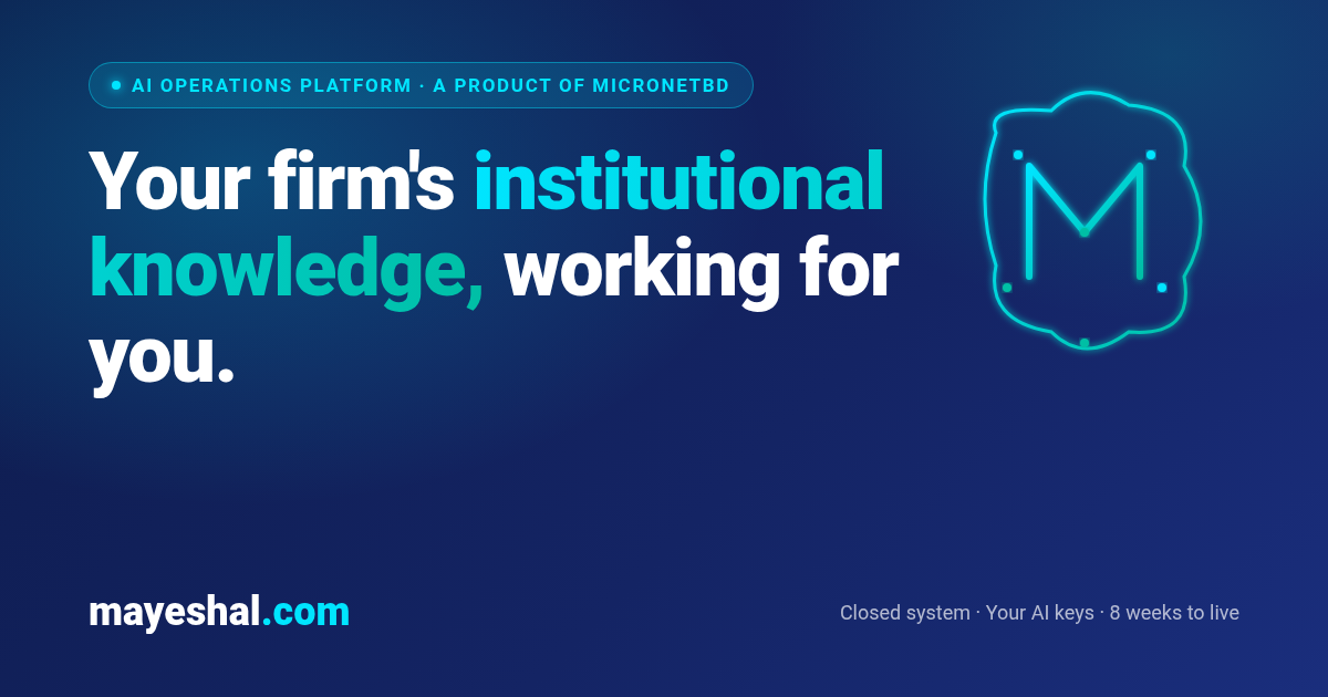 Mayeshal — Your firm's institutional knowledge, working for you