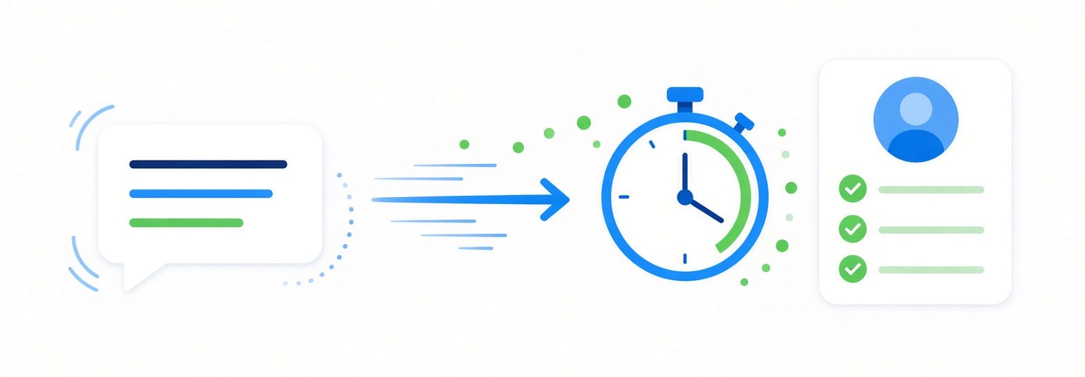 A website enquiry becoming a qualified lead within minutes
