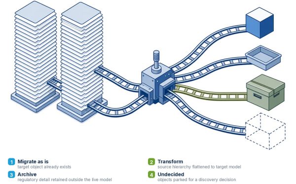 How a specification org consolidation is sequenced