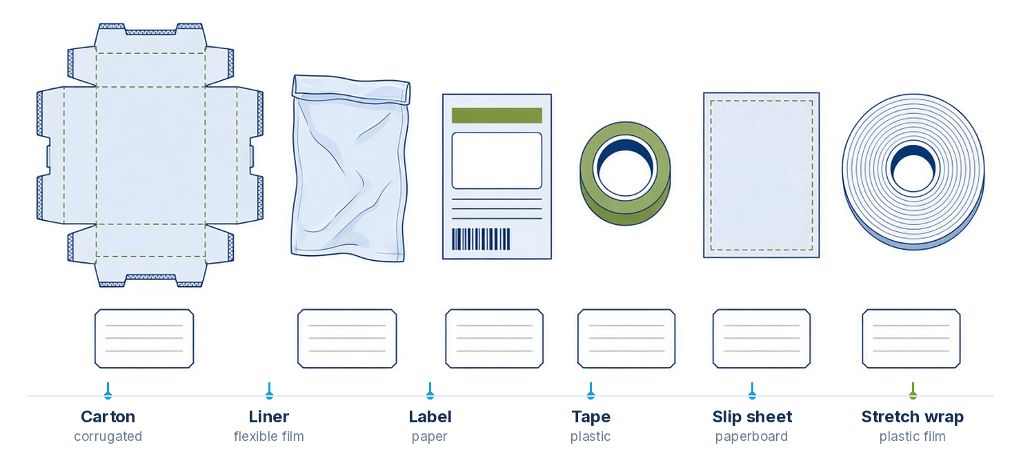 What a producer packaging report asks of specification data