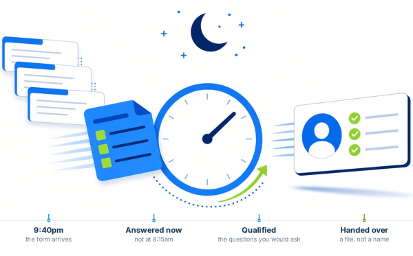 The first ninety minutes after a law firm intake form is submitted