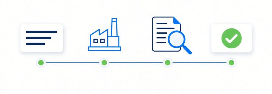 A supplier ingredient request moving through review to approval