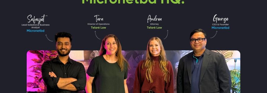 Welcome to Micronetbd HQ: Tara Haverkamp and Andrea Telquist of Telare Law with the Micronetbd team in the podcast studio in Hamilton, New Jersey