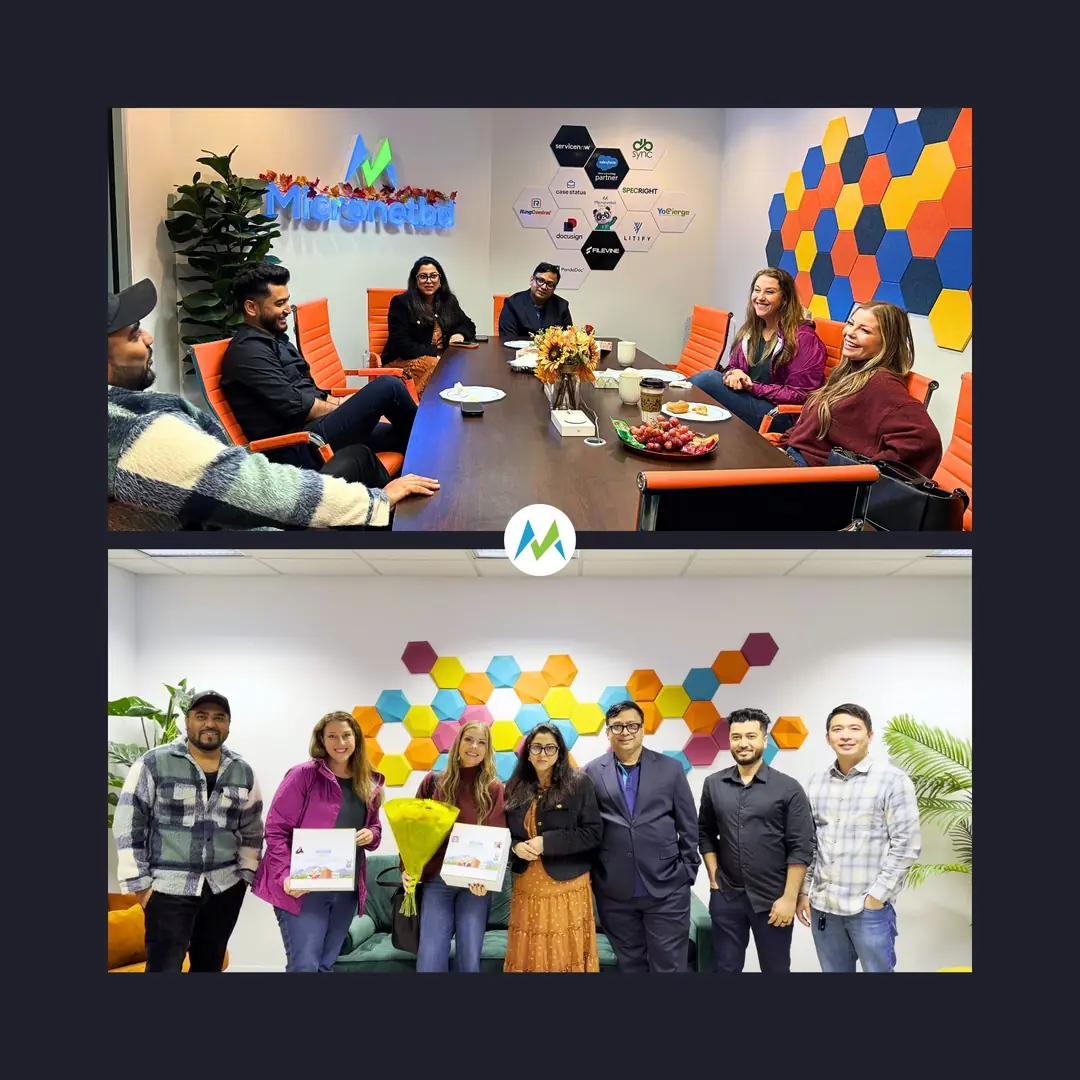 The Micronetbd team with Andrea Telquist and Tara Haverkamp of Telare Law in the Hamilton, New Jersey conference room