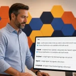 A Vinesign admin reviews the Filevine notification settings while colleagues talk nearby