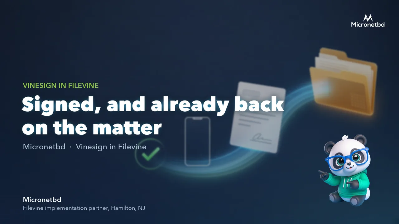 Send a Document for Signature Without Leaving Filevine
